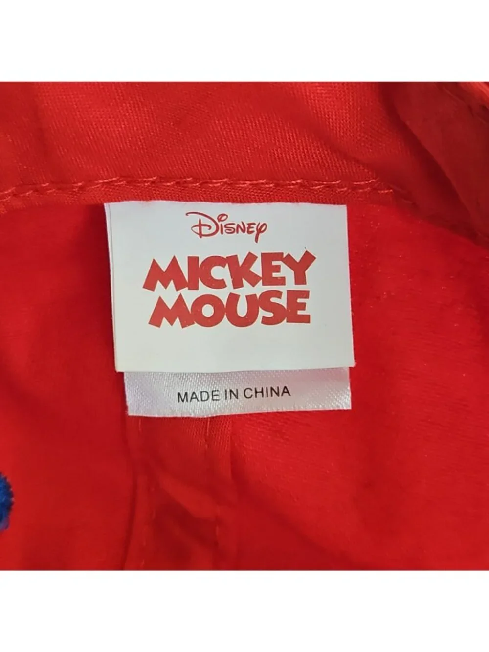 Disney Mickey Mouse Kids Baseball Cap MVP 28 Red Blue Cotton OSFM Youth Boys